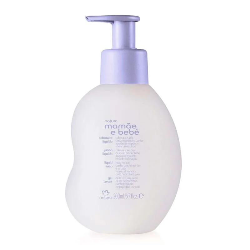 Natura mamae bebe sab liquido cabeça aos pés relaxante 200ml