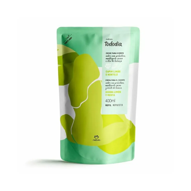 Refil Creme Nutritivo Para o Corpo Tododia Capim Limão