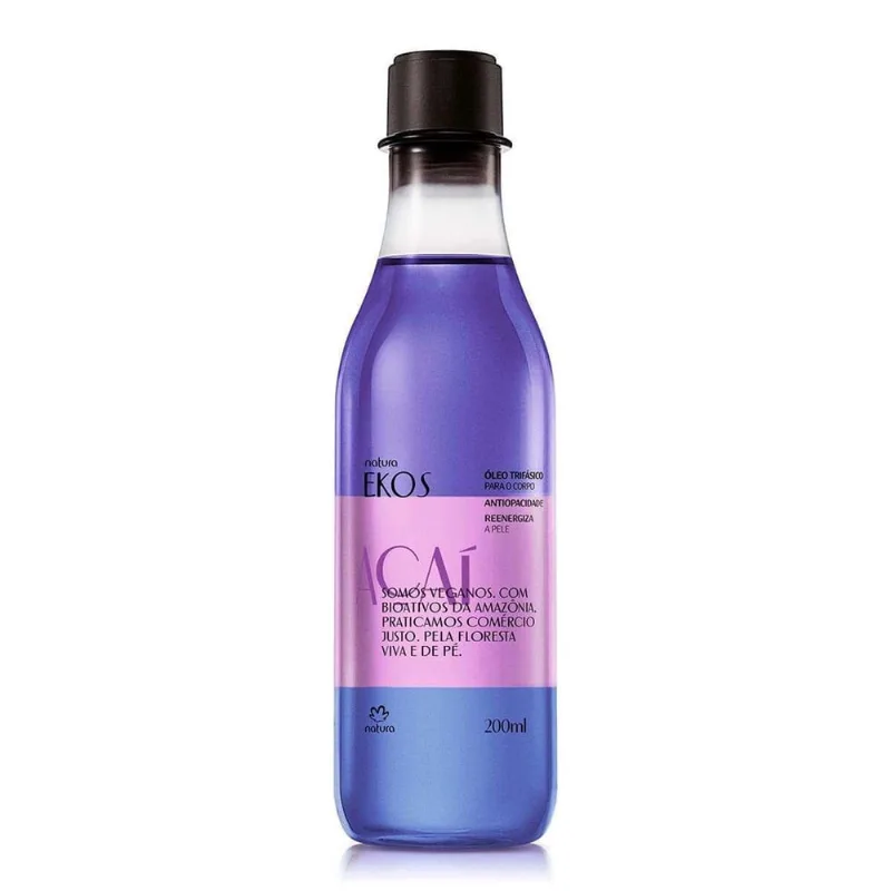 Natura Ekos Óleo Corporal Trifásico Açai 200Ml