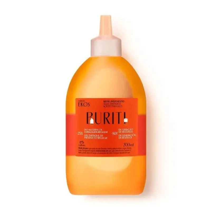 Refil Óleo Trifásico Ekos Buriti Natura Corporal 200Ml