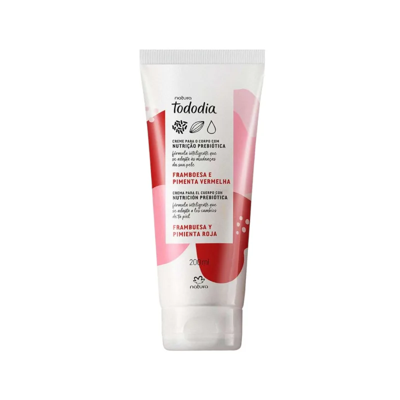 Creme Hidratante Tododia Framboesa E Pimenta Vermelha 200ml - Não Informado