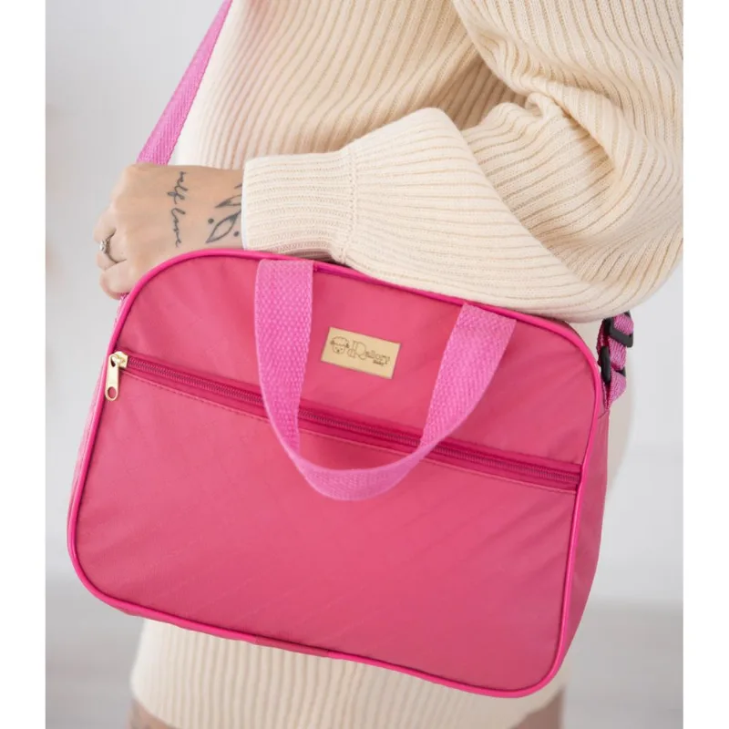 Bolsa Maternidade Bebê Pequena Para Passeio Luxo Pink