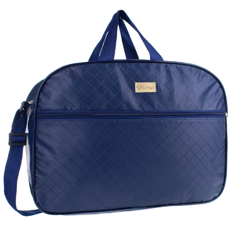 Bolsa Saída Maternidade Grande Menino/Menina Multifunção Azul Marinho