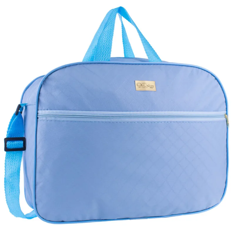 Bolsa Saída Maternidade Grande Menino/Menina Multifunção Azul Bebê
