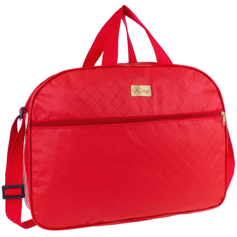 Bolsa Saída Maternidade Grande Menino/Menina Multifunção Vermelho