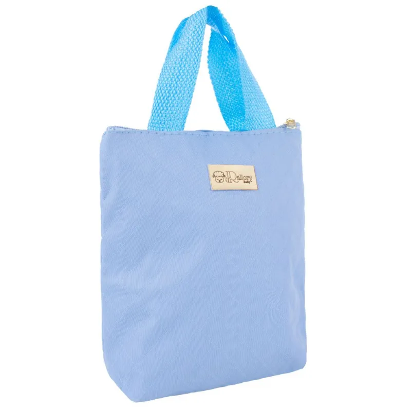 Bolsa Térmica Mamadeira/Marmitinha Maternidade Lancheira Azul bebê