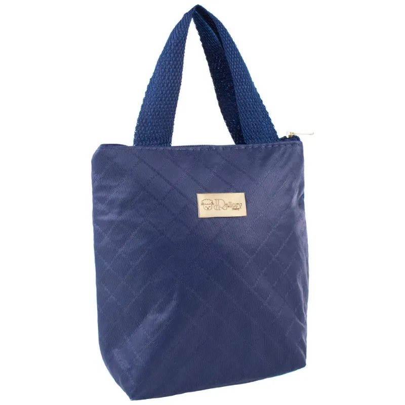 Bolsa Térmica Mamadeira/Marmitinha Maternidade Lancheira Azul marinho