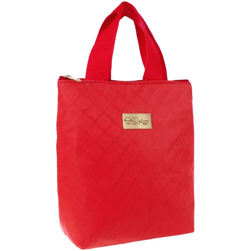 Bolsa Térmica Mamadeira/Marmitinha Maternidade Lancheira Vermelho