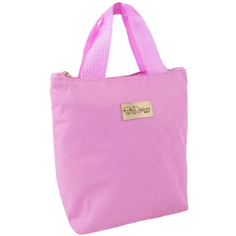 Bolsa Térmica Mamadeira/Marmitinha Maternidade Lancheira Rosa bebê