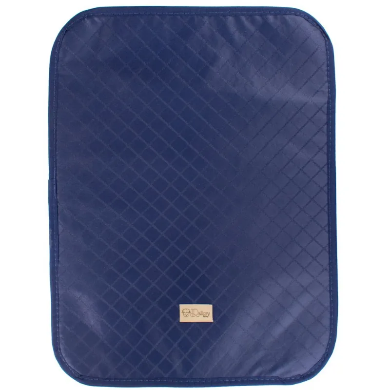 Trocador Fralda Portátil Bebê Impermeável Dobrável Acolchoado Azul Marinho