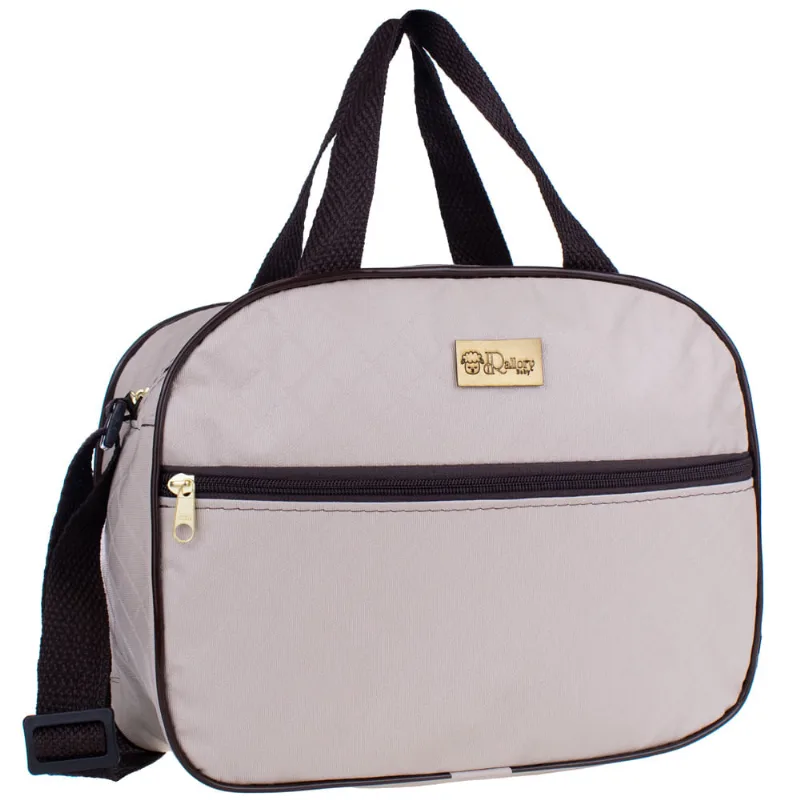 Bolsa Maternidade Bebê Pequena Para Passeio Luxo Bege