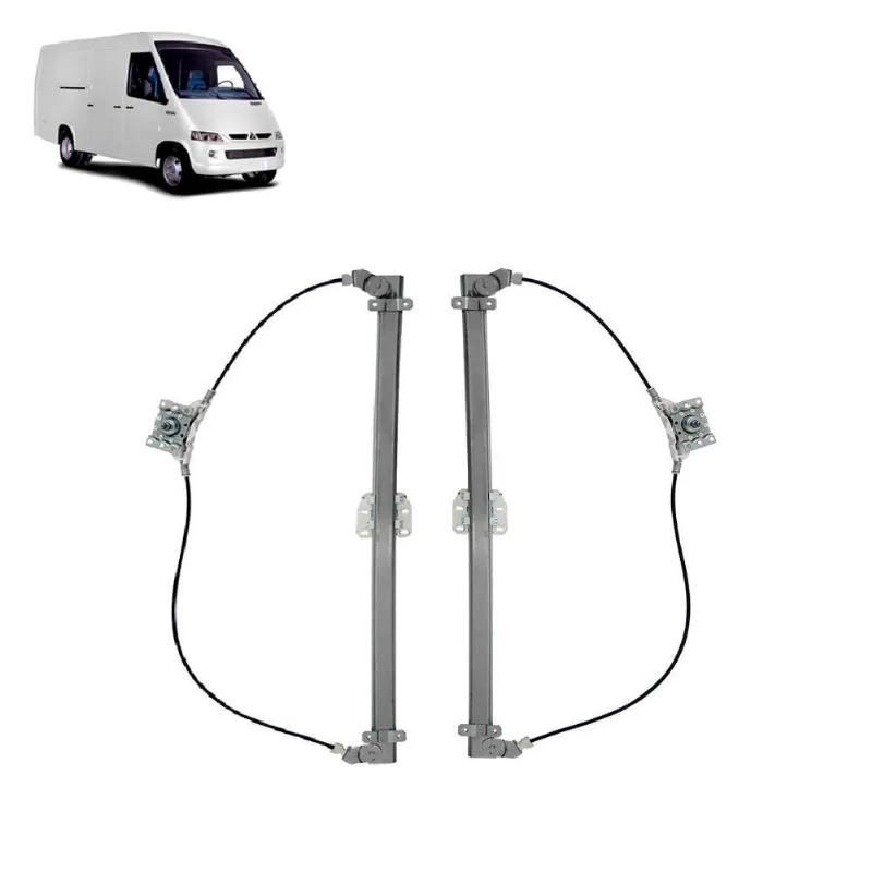 Par Maquina Vidro Agrale Furgovan 6000 Braço De 79Cm