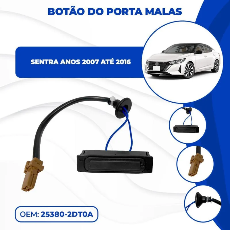 Botão Interruptor Abertura Porta Malas Sentra 2007 08 à 2016