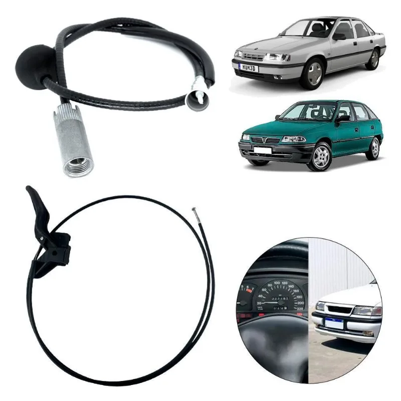 Kit Cabo Capô Alavanca E Velocímetro Vectra Astra 93 A 96