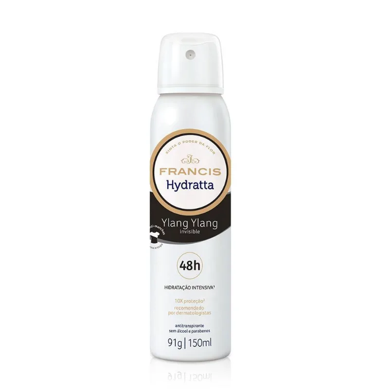 Kit Com 4 Desodorante Aerosol Francis Invisible 48H 150Ml