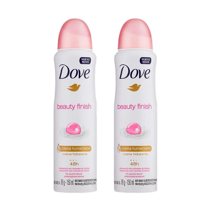 Kit Com 2 Desodorante Aerosol Dove Beauty Finish 89G