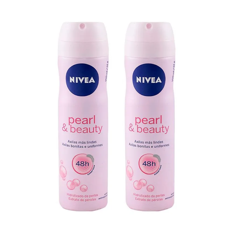 Kit Com 2 Desodorante Aerosol Nivea Pearl&Beauty 48H 150Ml