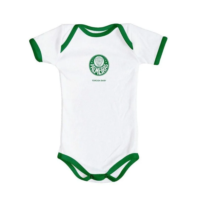 Body Palmeiras Branco Oficial Torcida Baby P - Torcida Baby