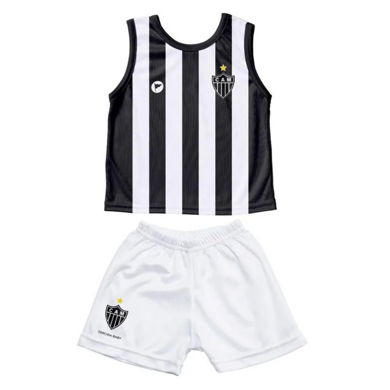 Conjunto Atlético MG Bebê Regata - Torcida Baby Tam 2
