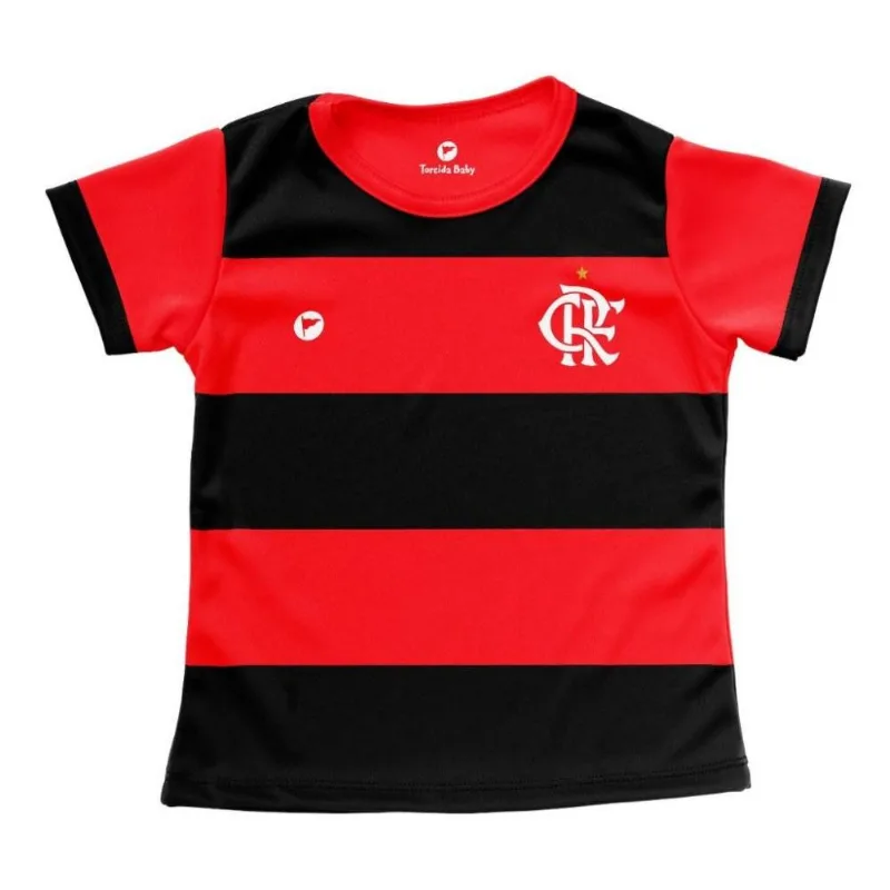Camisa Bebê Flamengo Baby Look Listrada Oficial P