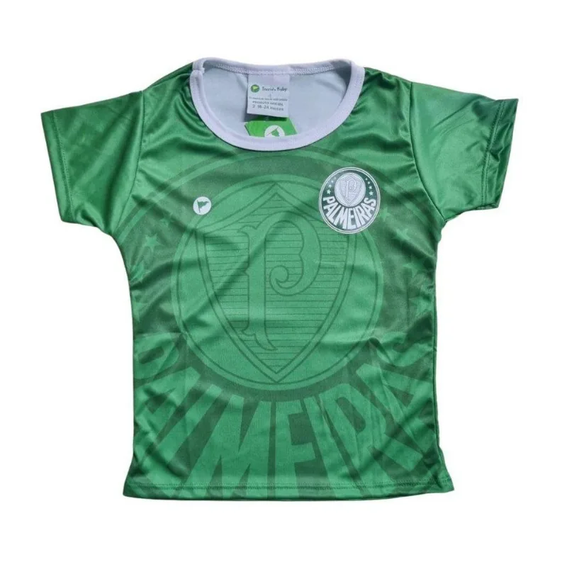 Camisa Bebê Palmeiras Baby Look Verde Oficial Tam 1