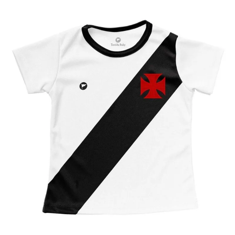 Camisa Bebê Vasco Baby Look Branca Oficial GG