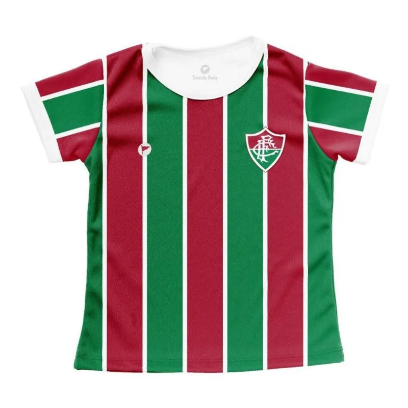 Camisa Fluminense Bebê Baby Look Listrada Oficial P