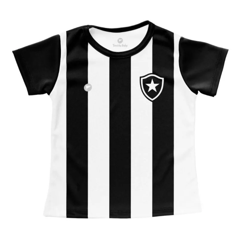Camisa Bebê Botafogo Baby Look Listrada Oficial P