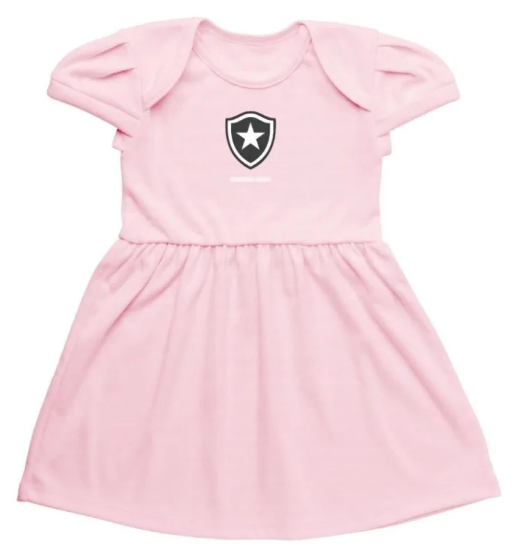 Vestido Infantil Botafogo Rosa Torcida Baby - Torcida Baby