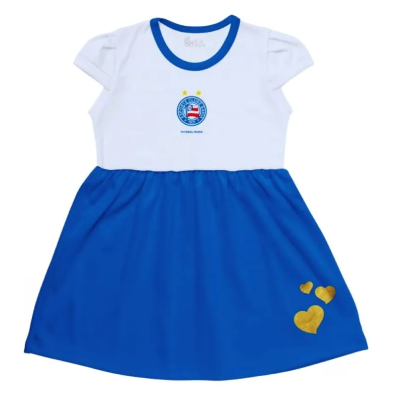 Vestido Infantil Bahia Canelado Torcida Baby - Torcida Baby