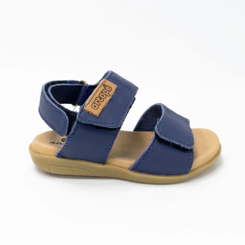 Sandália Ortopé 205350-018 Couro Legítimo Marinho