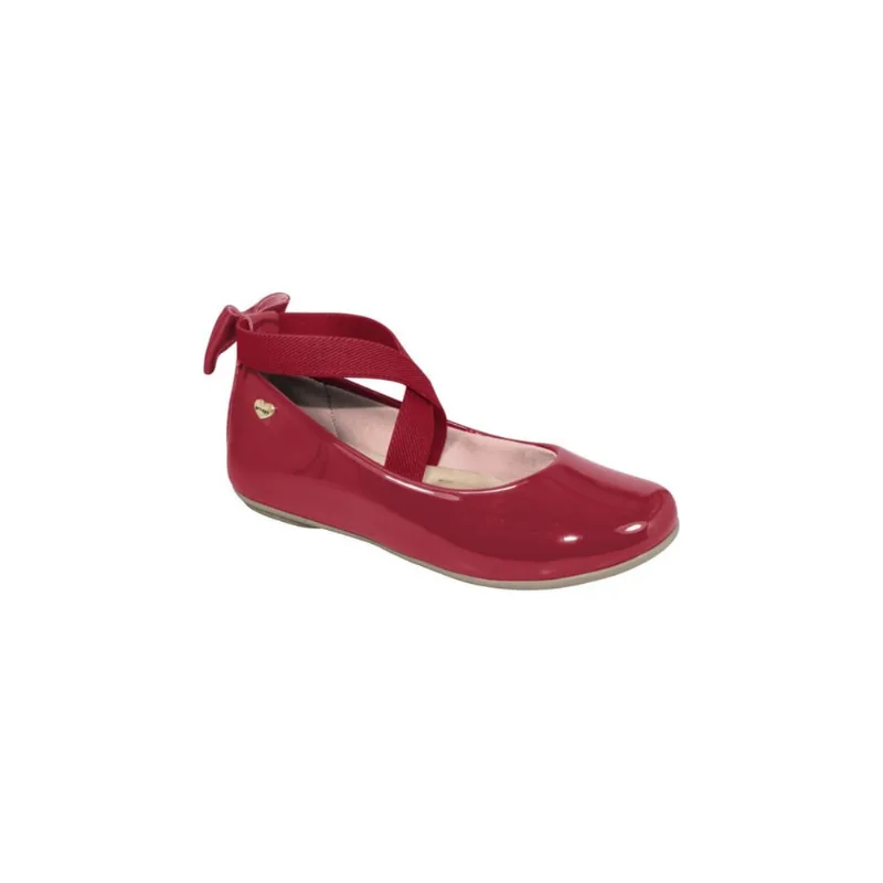 Sapatilha Infantil Feminina Ortopé Secret Verniz Vermelho