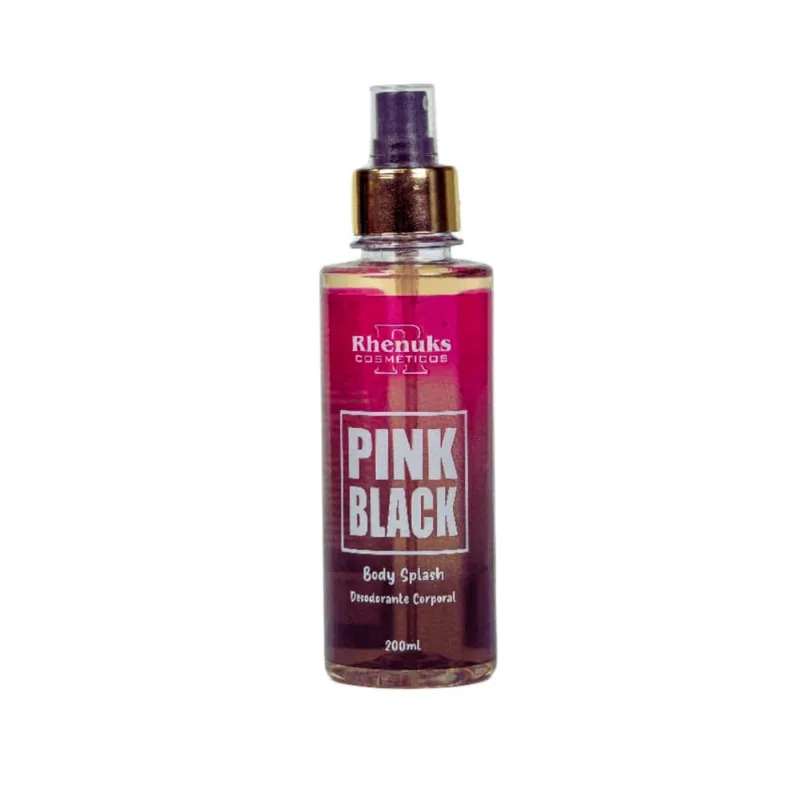 Body Splash Desodorante Corporal Pink Black 200ml Rhenuks