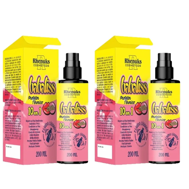 Kit 2x Spray Capilar Babaliss Tutti Frutti Protetor Térmico 200ml Rhenuks