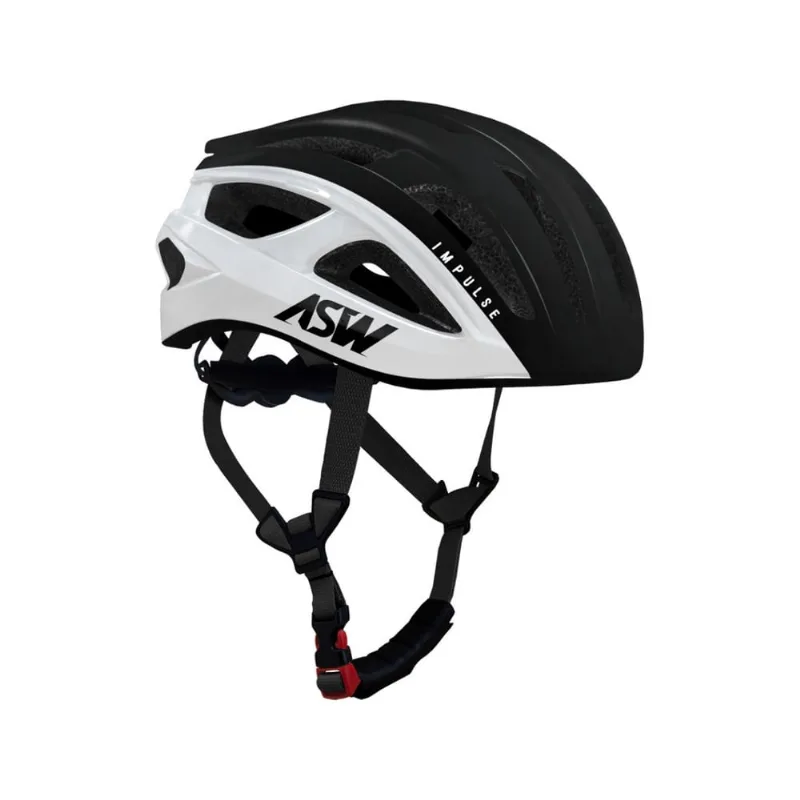 Capacete asw bike impulse preto branco p/m