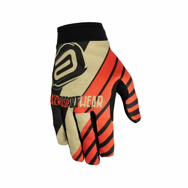 Luva motocross asw race moto dna vermelho areia preto P