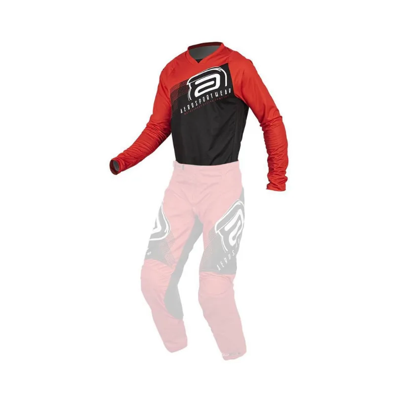 Camisa motocross asw image spark 22 vermelho preto gg