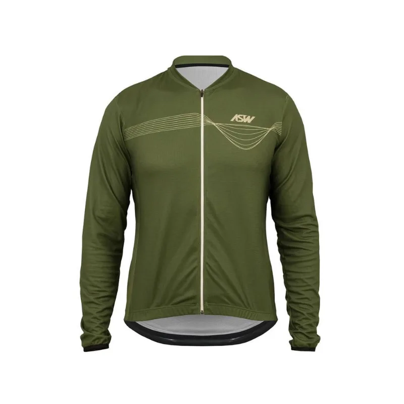 Camisa asw versa manga longa time verde M