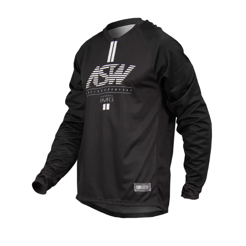 Camisa motocross asw image minimal 23 preto gg
