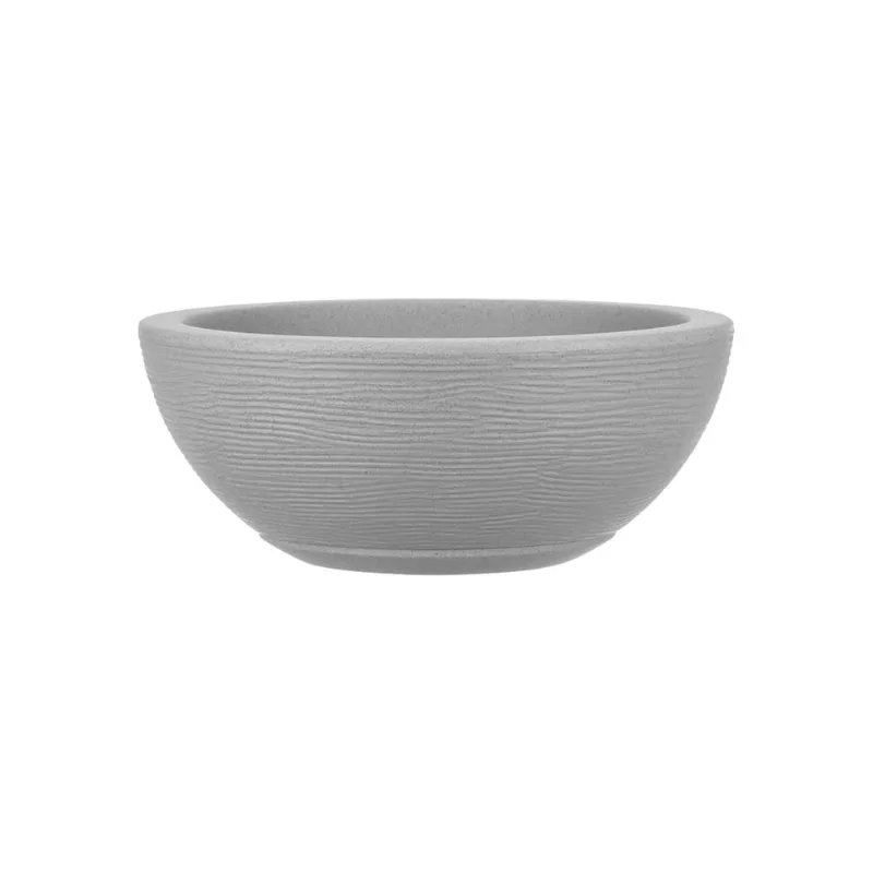 Bacia Amsterda Grafiato 30X13 Cimento Floridis