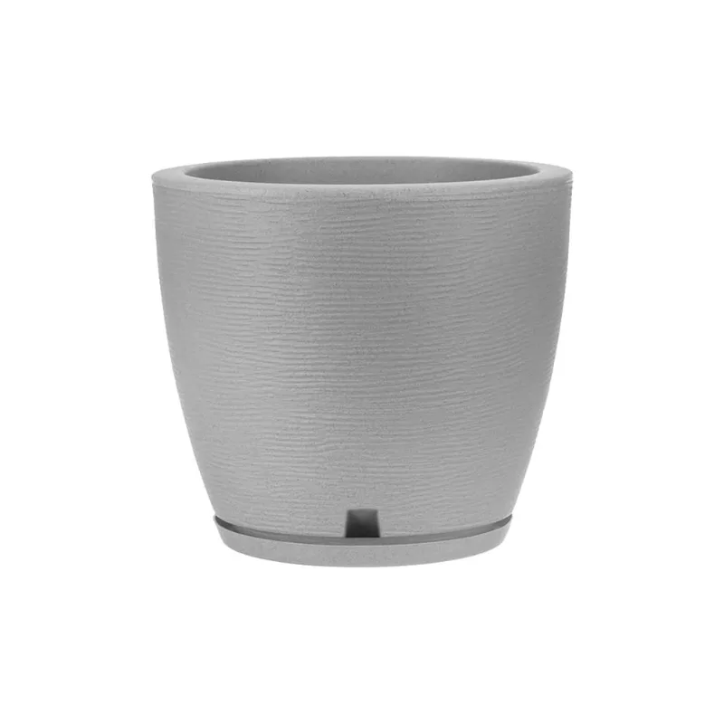 Vaso Amsterda Grafiato 27X28 Cimento Floridis