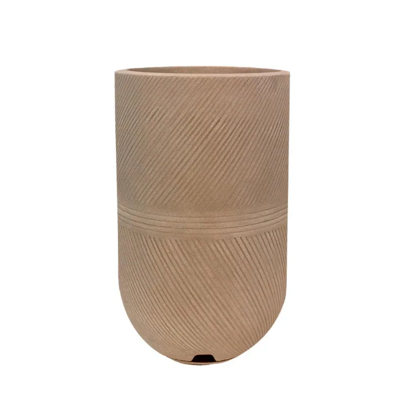 Vaso Argos 28X57 Bege Stone Effect Floridis