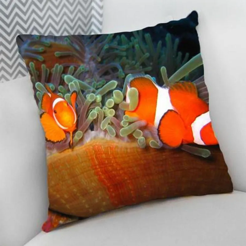 Almofada Decorativa Cheia C/ Zíper 25x25cm Nemo - DELUZZ