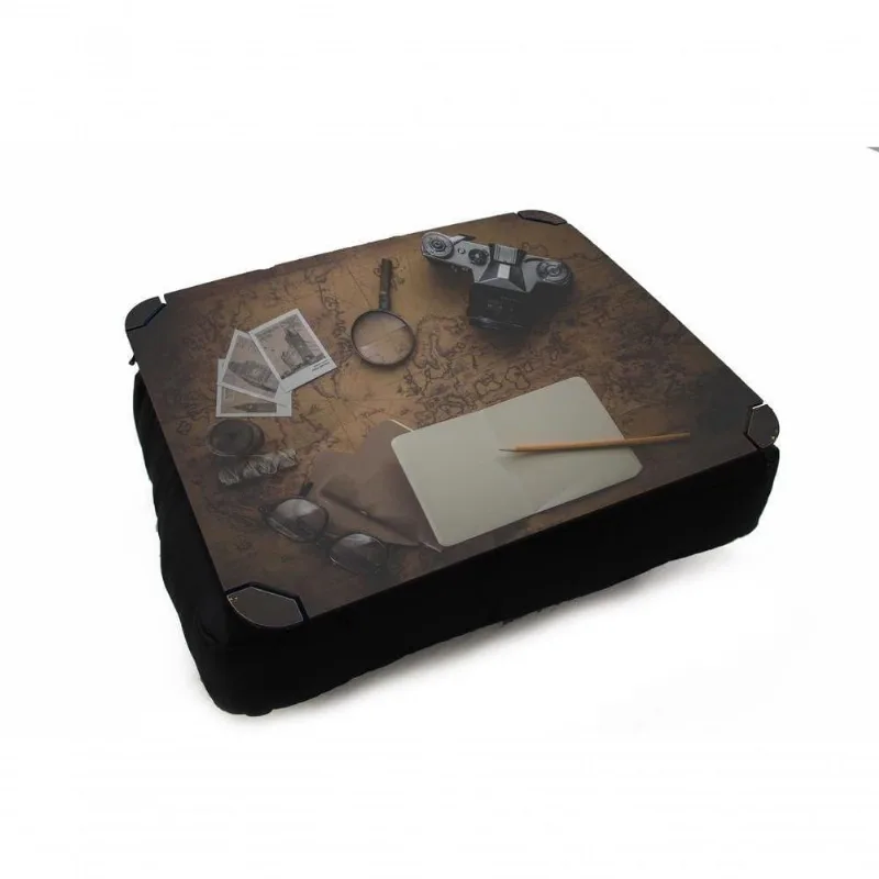 Almofada Bandeja Para Notebook Laptop Mapa Retrô - DELUZZ