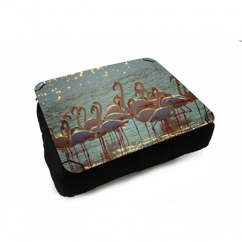 Almofada Bandeja Para Notebook Laptop Flamingo Na Água - DELUZZ