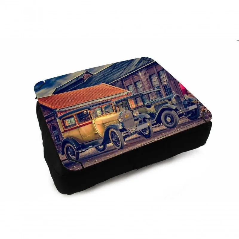 Almofada Bandeja Para Notebook Laptop Dois Carros Antigos - DELUZZ