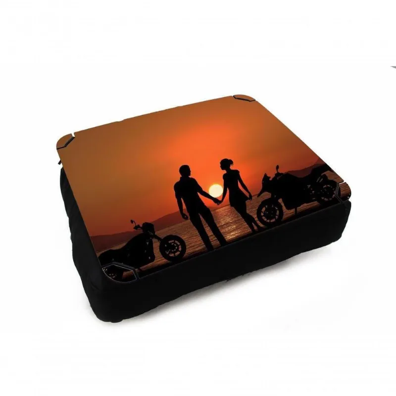 Almofada Bandeja Para Notebook Laptop Motos No Por Do Sol - DELUZZ