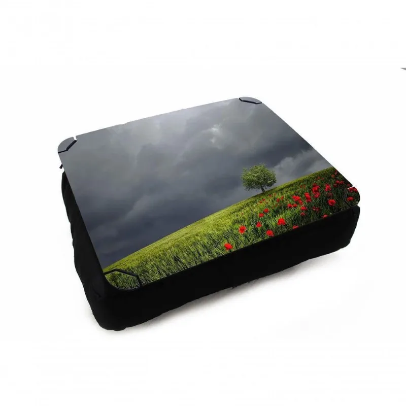 Almofada Bandeja Para Notebook Laptop Campo Flores Nublado - DELUZZ