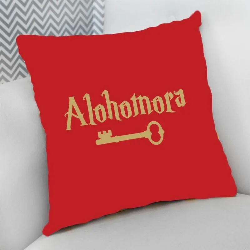 Almofada Decorativa Cheia com Zíper 25x25cm Alohomora
