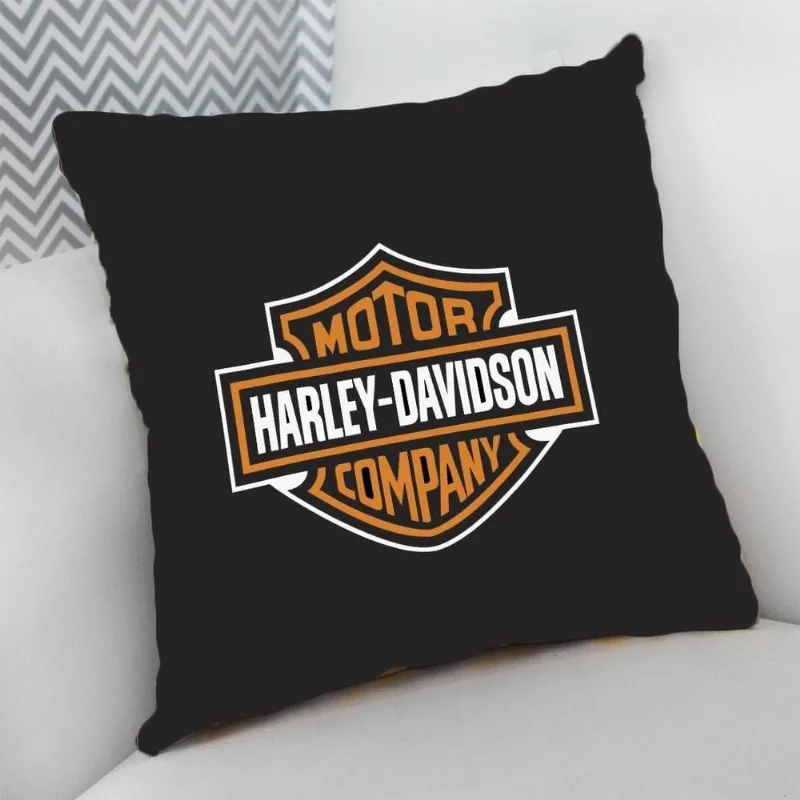 Almofada Decorativa Cheia com Zíper 25x25cm Harley Davidson - DELUZZ